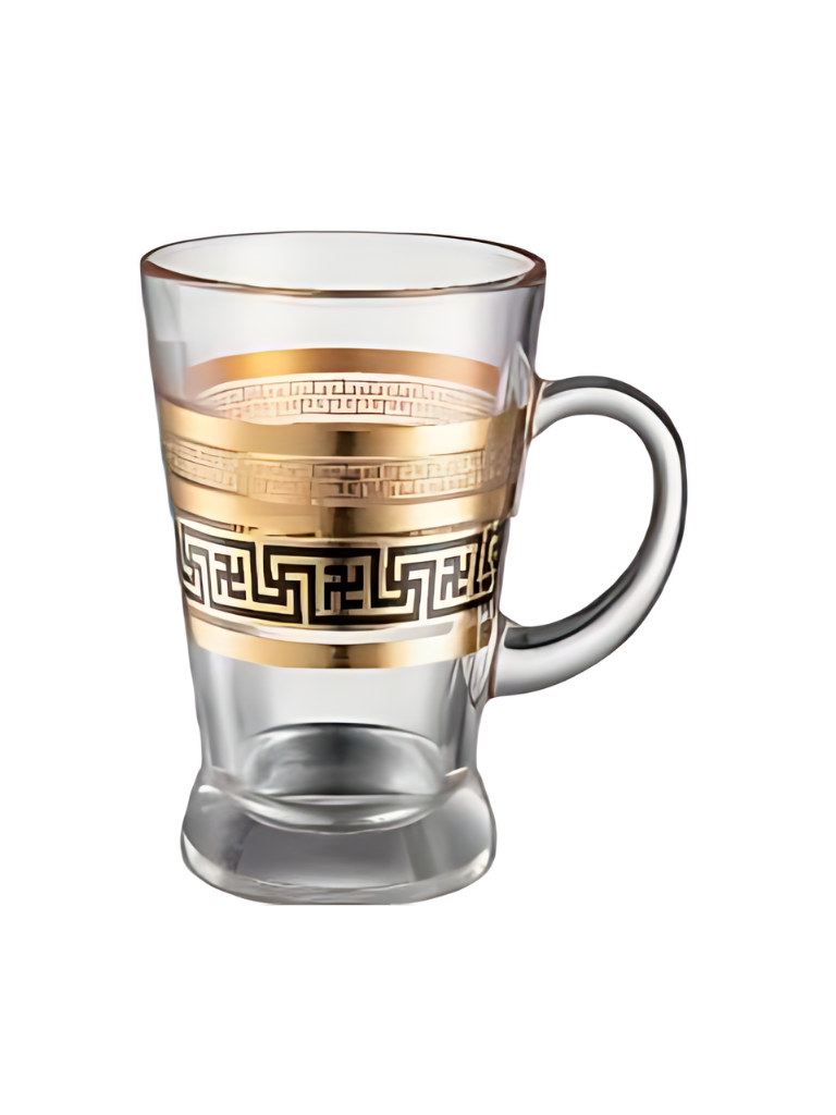 Hakal Line ® Set 6 bicchieri Luxury da thè Caffè Servizio