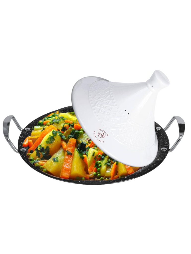 Tajine Marocchina ad Induzione con rivestimento antiaderente Da 34 CM 38 CM Adatto a tutti i tipi di fornelli