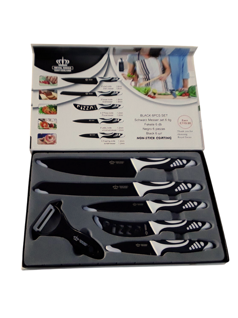 Coltelli Da Cucina Set Premium Da 6 Pezzi In Acciaio Inox