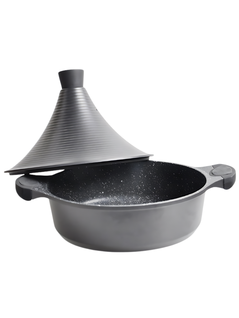 Tajine marocchina a Induzione 32 cm Rivestimento Antiaderente in Pietra Adatto a tutti i tipi di fornelli