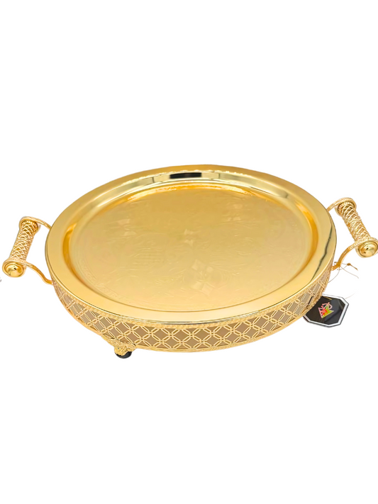 Hakal Line ® Vassoio marocchino Oro 45 Cm