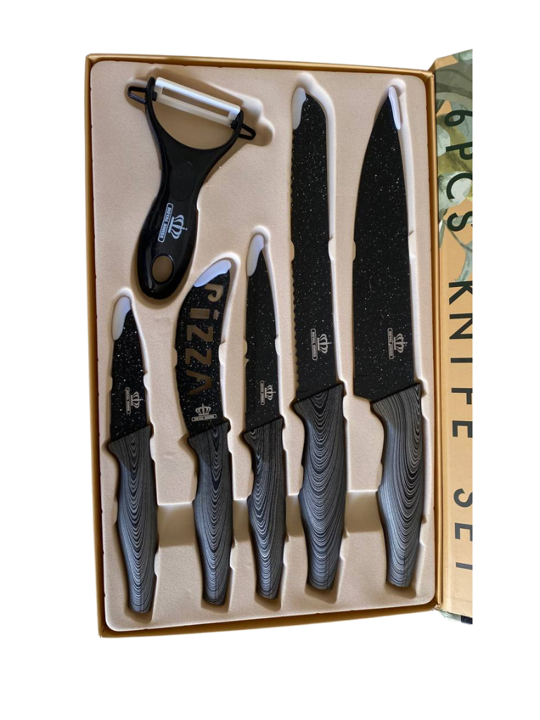 Coltelli Da Cucina Set Premium Antiaderente Da 6 Pezzi In Acciaio Inox