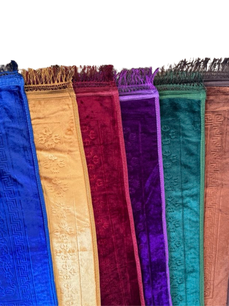 Tappeto da preghiera colorato con motivo in stile arabo