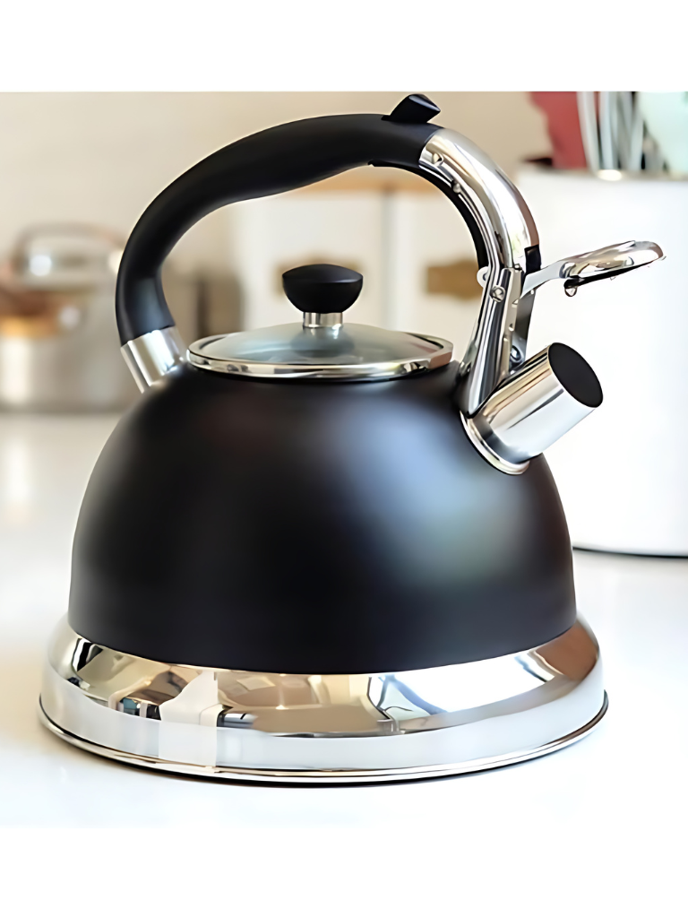 Bollitore in acciaio inox da 2L Nero Fuoco e Induzione