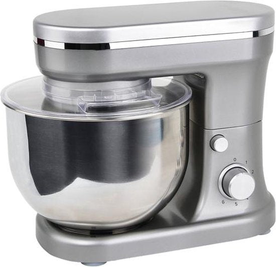 Royal Swiss Robots ® SL-9831 - Robot da cucina - Impastatrice planetaria - 1200 W - 5,0 litri - Acciaio inossidabile - Argento