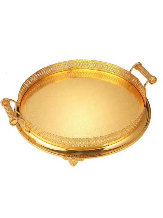 Vassoio Siniya Fes 45 CM Oro Dorato