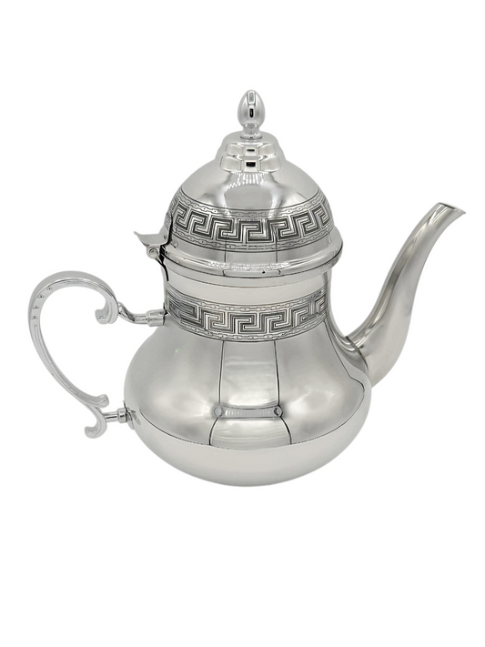 Teiera Berrad Atay 2L da The Arabo Te Marocchino Argento in Acciaio Inox Inossidabile
