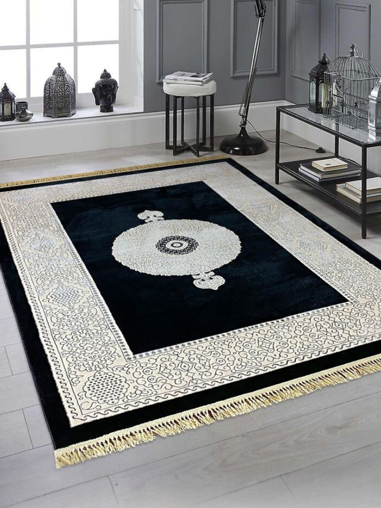 Tappeto Ruby Classico Nero 200X290CM Salotto Casa