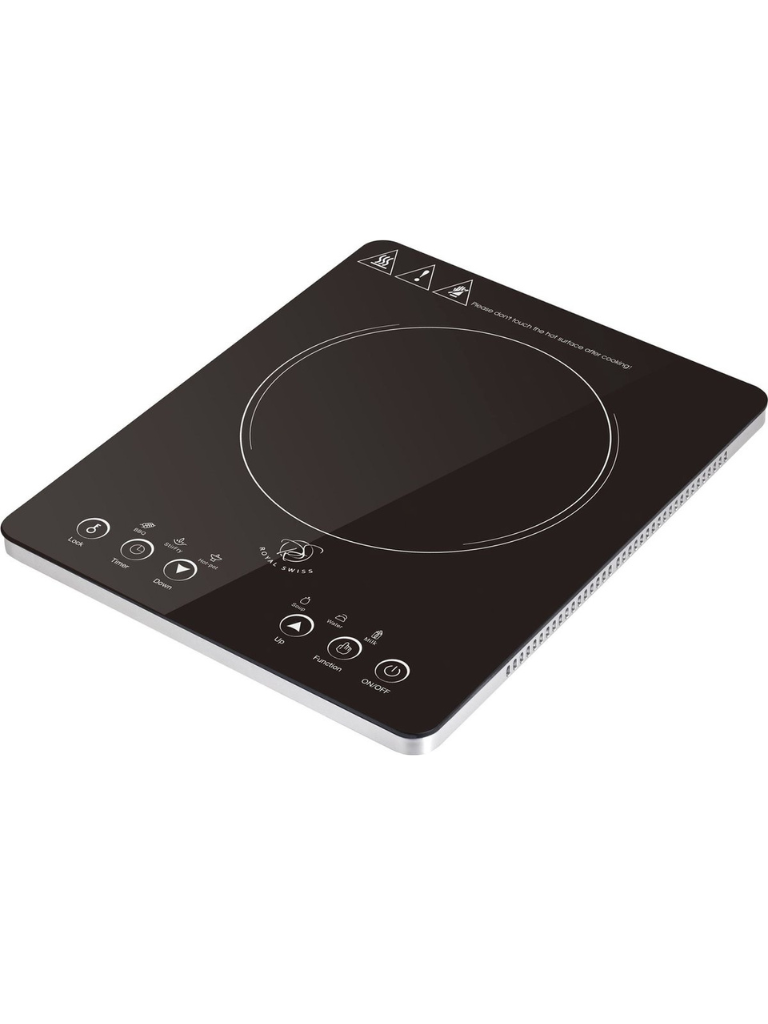 Royal Swiss Pan Set ® Piano Cottura ad Induzione - Piastra a 10 Livelli di Potenza - 2000W