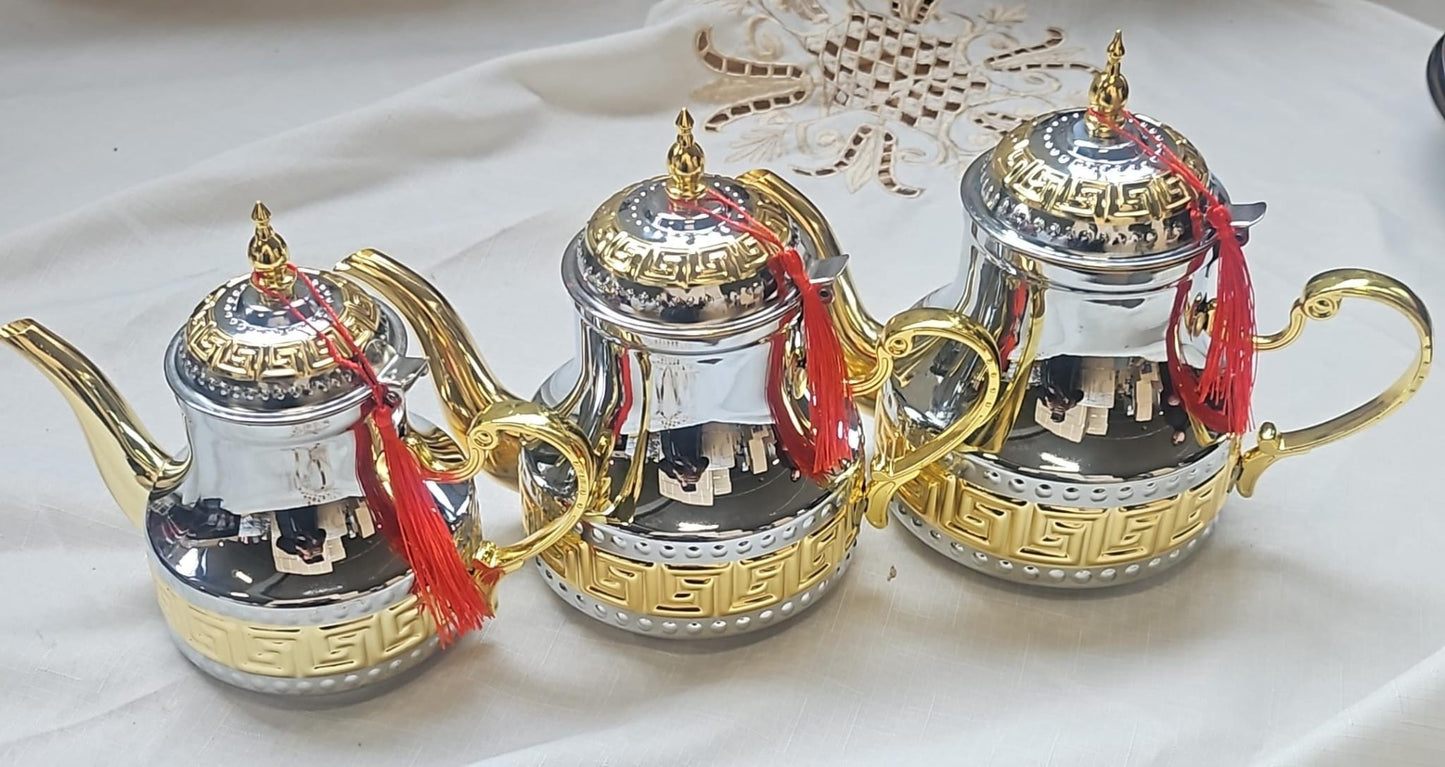 Teiera Berrad Atay da the arabo te marocchino Oro In Acciaio Inox 1.6L/2L Induzione