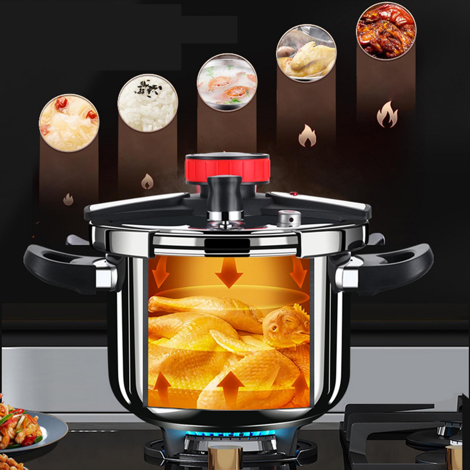 Royal Swiss Cocotte ® Pentola a pressione in acciaio inossidabile - Apertura automatica moderna - Capacità 6L 10L - Qualità Premium Cottura Facile e Veloce