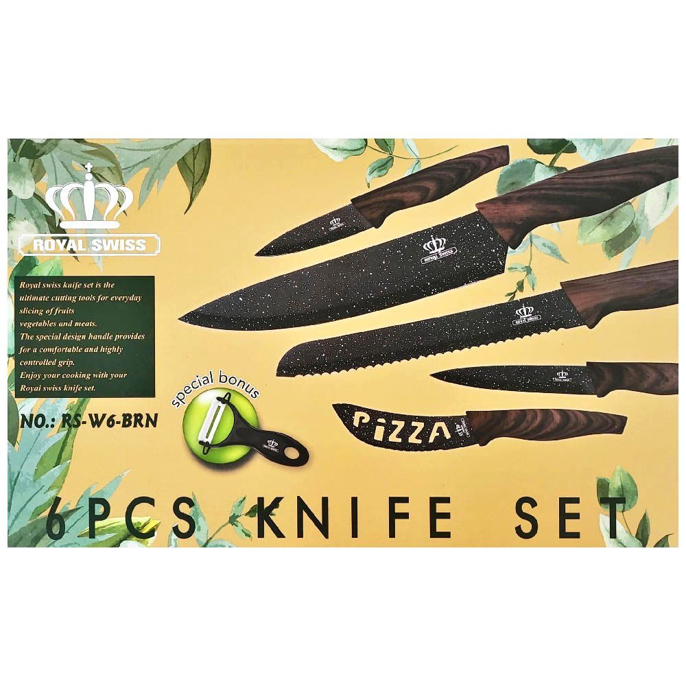 Coltelli Da Cucina Set Premium Antiaderente Da 6 Pezzi In Acciaio Inox