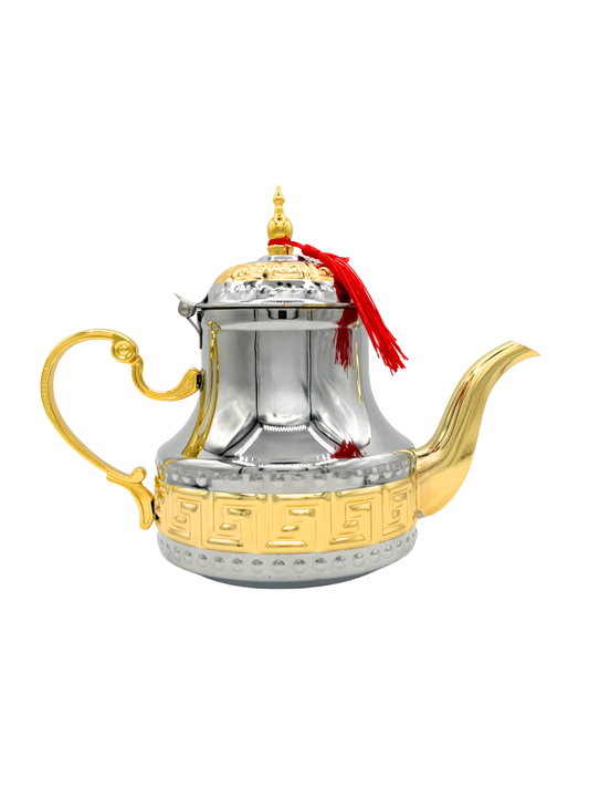 Teiera Berrad Atay da the arabo te marocchino Oro In Acciaio Inox 1.6L/2L Induzione