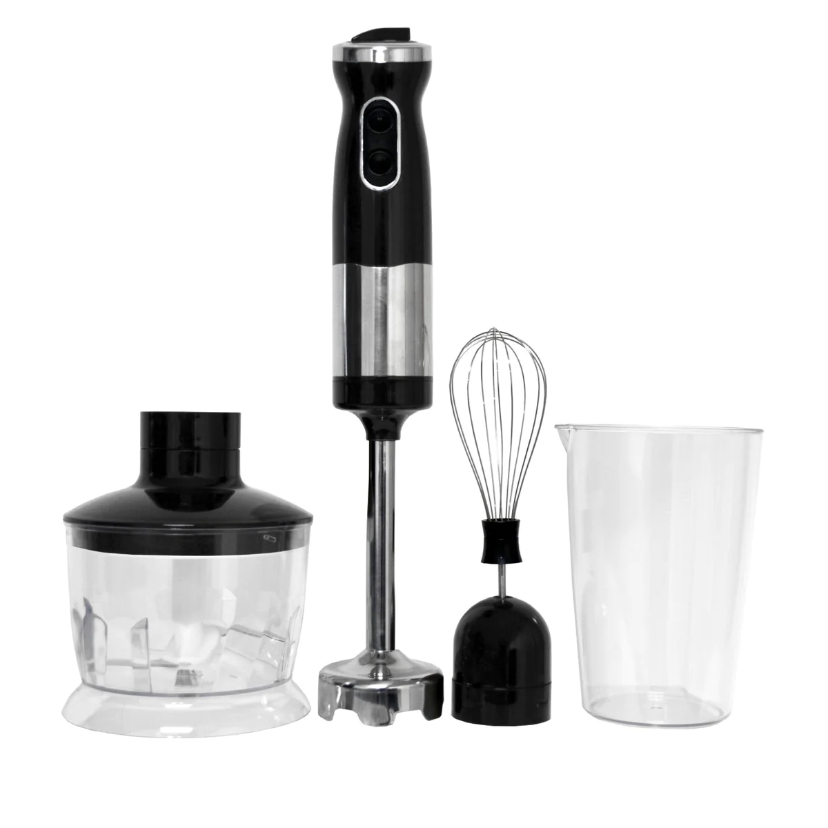 Royal Swiss Pan Set ® - Frullatore Ad Immersione 3 in 1 - Multiplo e Frusta - potente motore da 500 watt - 2 velocità - Frusta a immersione in acciaio inox rimovibile - contenitore di miscelazione di alta qualità da 650 ml